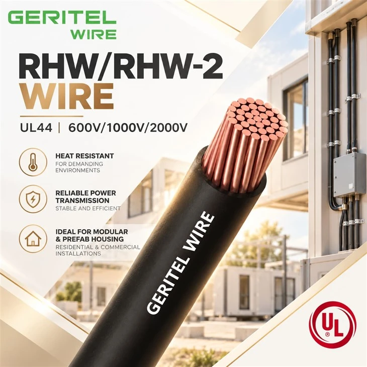 RHW-2 Copper Power Cable For Data Center Electrical Rooms