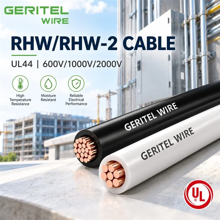 RHW/RHW-2 Copper Wire UL44 Thermoset Insulated Power Cable