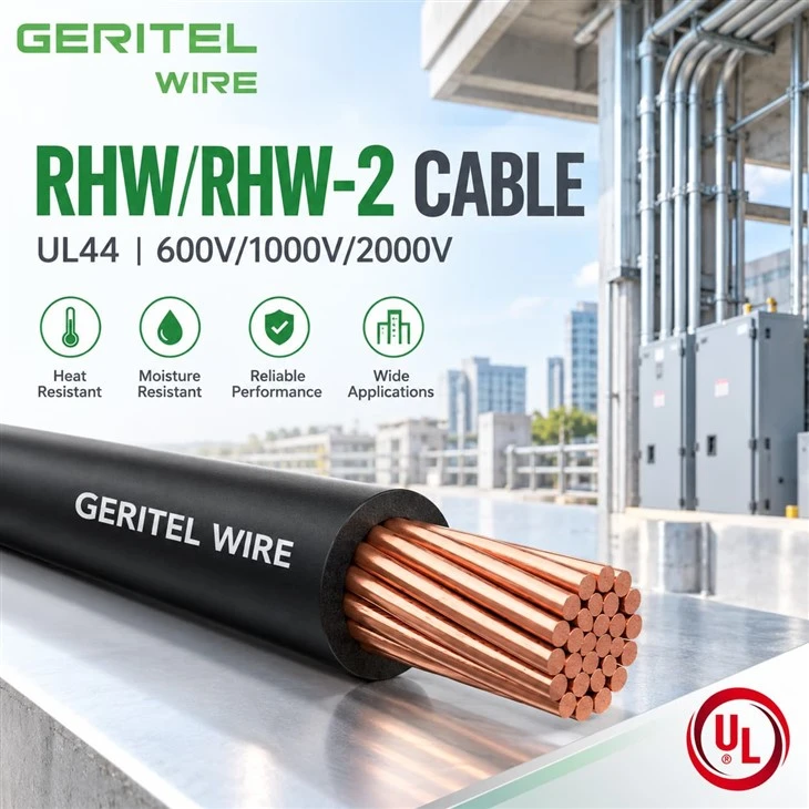 Single Core RHW/RHW-2 Copper Power Wire For Conduit