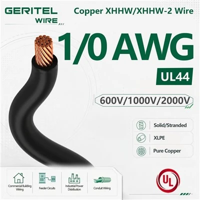 1/0 AWG XHHW/XHHW-2 Copper Wire