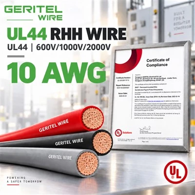 10 AWG RHH Copper Cable UL44 Thermoset Wire For Equipment Feeders