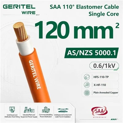 120mm² 0.6/1kV Elastomer Cable For Mains And Submains