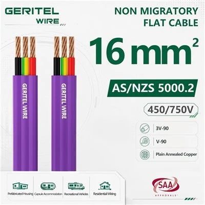 16mm Violet Non-Migratory Flat Power Cable
