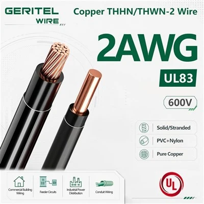 2 AWG THHN/THWN-2 Copper Wire For Conduit Wiring