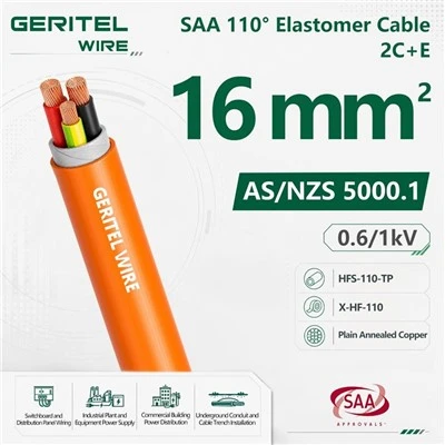 2×16+1×6E SAA 2C+E Cable X-HF-110 600/1000V