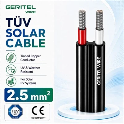 2×2.5mm² 2 Core PV Cable Positive & Negative Paired PV Wire
