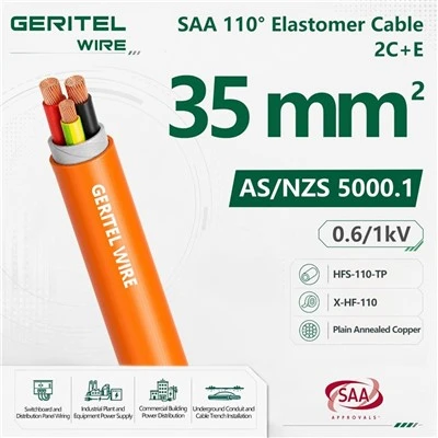 2×35+1×10E 0.6/1kV Flexible Power Cable 2C+E