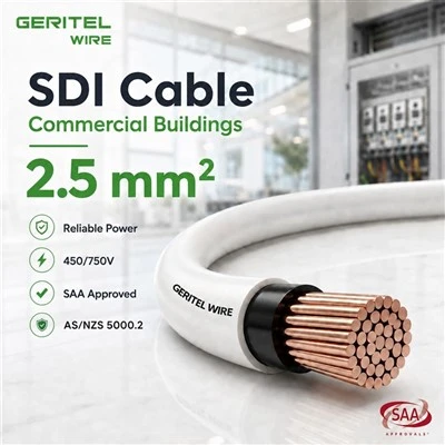 2.5 mm SDI Power Cable For General Power And GPO Circuits