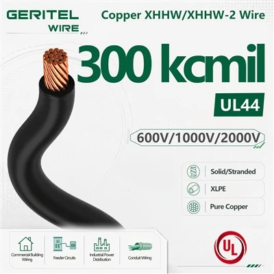 300 Kcmil XHHW/XHHW-2 XLPE Insulated Copper Building Wire