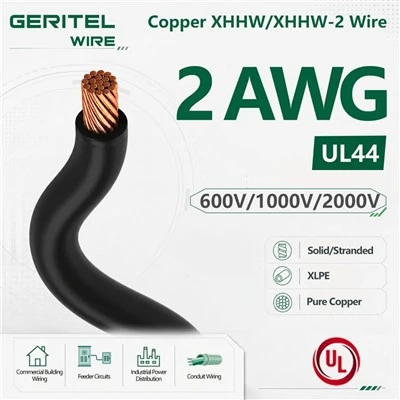 2 AWG Single Core XHHW/XHHW-2 Wire