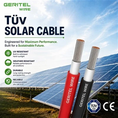 1500V Solar Cable For Rooftop And Utility Solar Projects