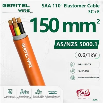 3x150+1x50E LSZH 3 Phase Power Cable With Earth