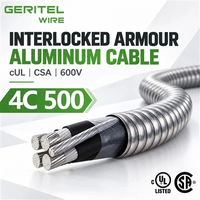 4C 500 AC90 Aluminum Power Cable For Main Distribution And Project Wiring