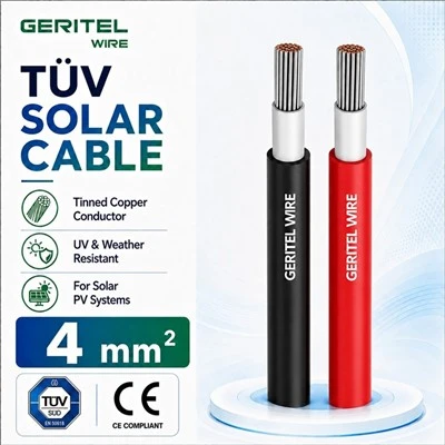 4mm H1Z2Z2-K PV Cable TÜV Certified 1.5kV DC Solar Wire
