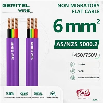 6mm Non-Migratory Flat TPS Power Cable