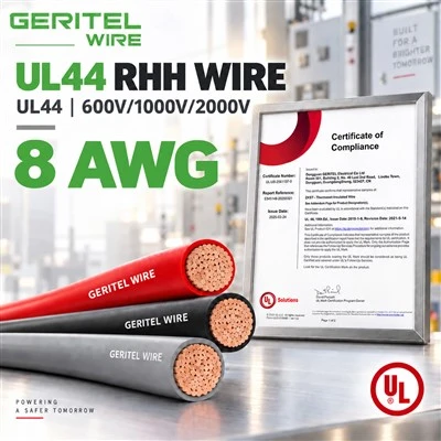 8 AWG UL44 RHH Building Wire Stranded Copper For Panel And Raceway Systems