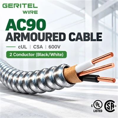 AC90 Copper Cable Supplier For Commercial Construction 600V 2C