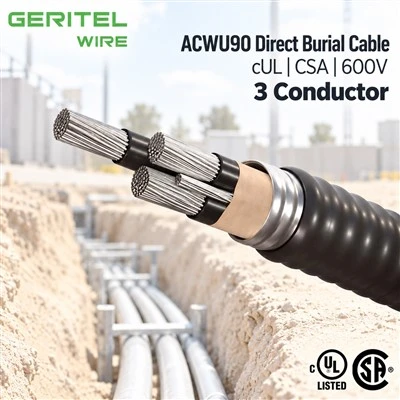 ACWU90 Aluminum Armored Cable With XLPE Insulation