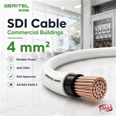 AS/NZS 5000.2 4 mm Double Insulated Cable For Dedicated Circuits