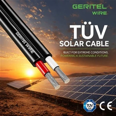 Cross Linked Solar Cable For Solar Arrays And Inverter Connections