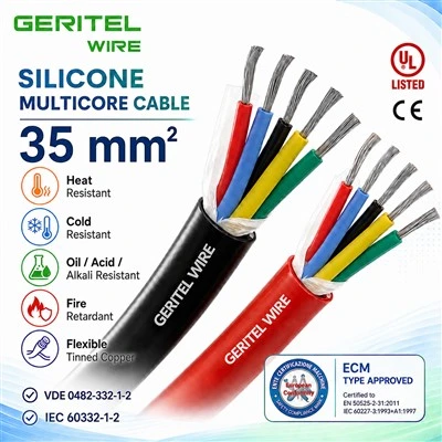 Steelworks High Temperature Cable Connection Solution 35mm² High Temperature Cable — SiHF-J Silicone Cable