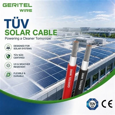 TÜV Solar Cable For Reliable Photovoltaic DC Wiring