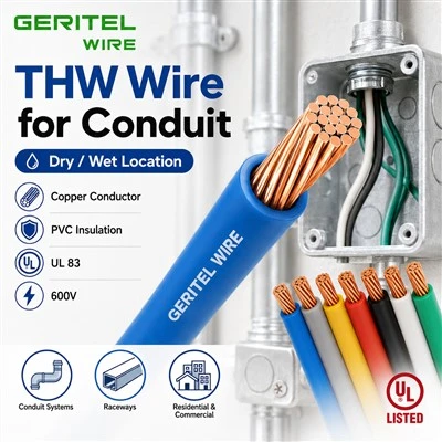 THW Wire For Data Center Facility Power Distribution And Electrical Rooms