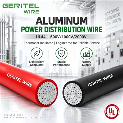 UL44 Aluminum RHH Wire For Industrial Facilities And Equipment Rooms