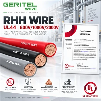 UL44 RHH Copper Wire 600V 1000V 2000V Thermoset Building Wire