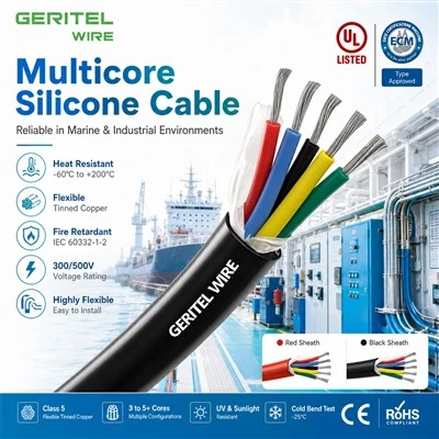 SiHF-J Silicone Cable For Reliable Industrial Power And Control Connections