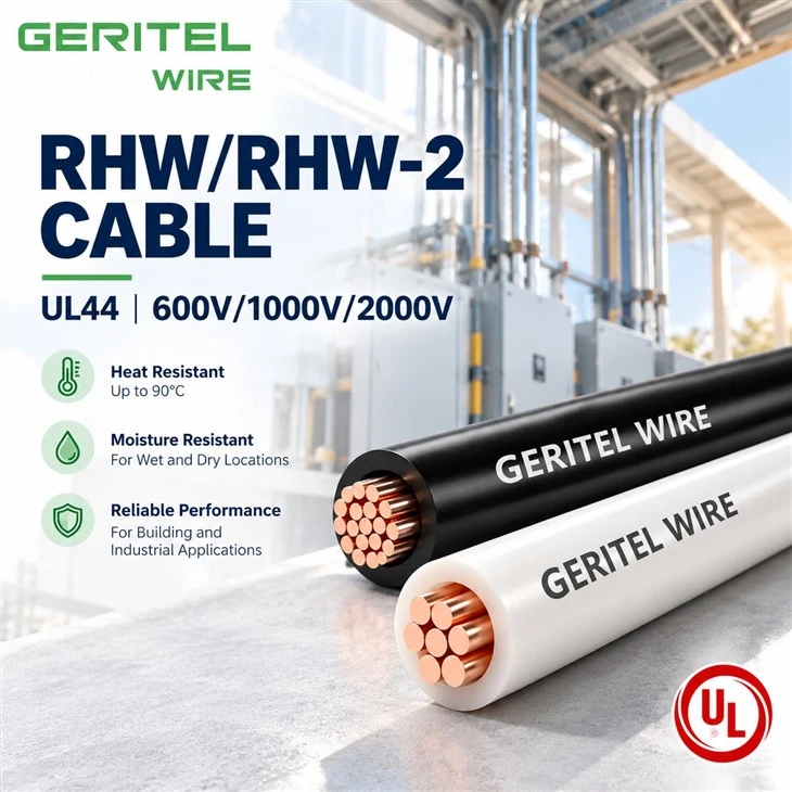Stranded Copper RHW-2 Cable For Industrial Feeders