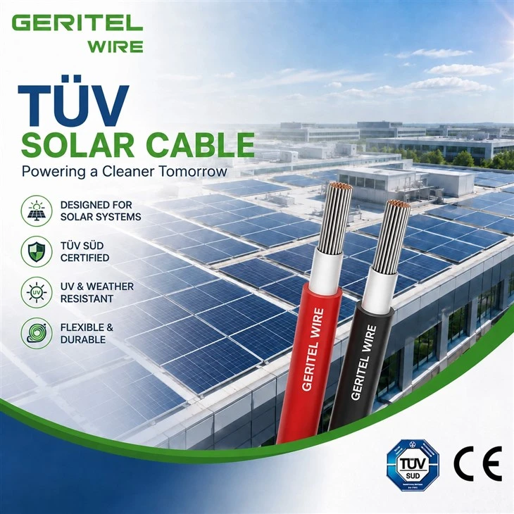 TÜV Solar Cable For Reliable Photovoltaic DC Wiring