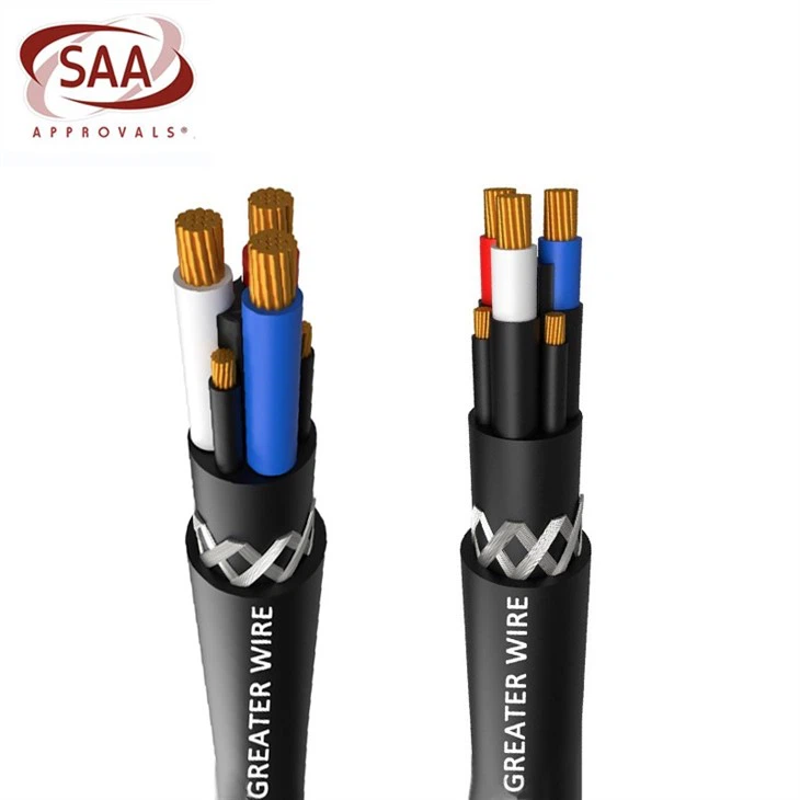 Type 2S 1.1/1.1KV & 3.3/3.3KV Individually Screened Mining Cable