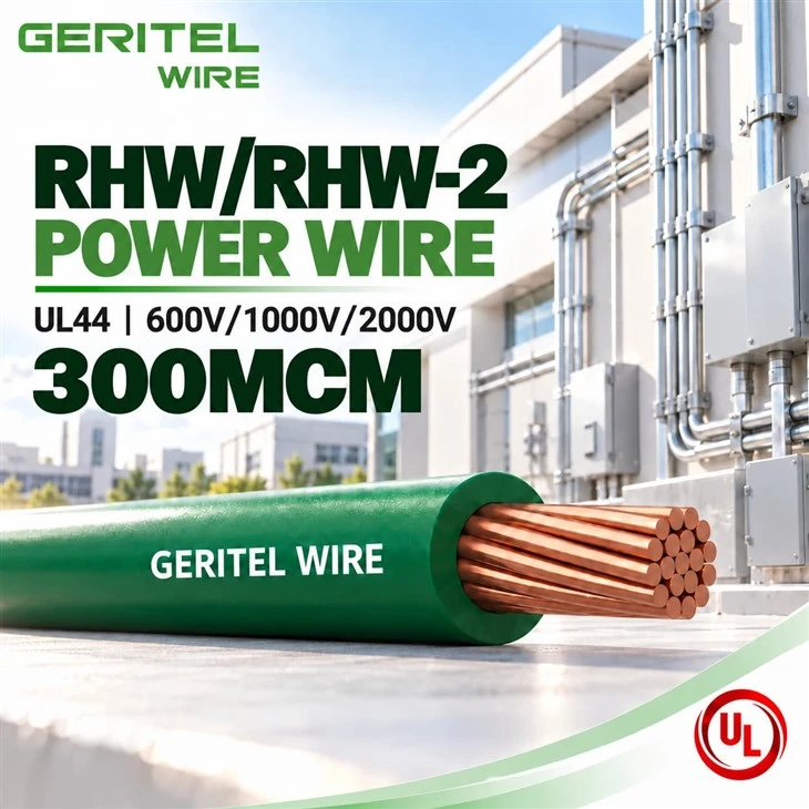 UL44 300 MCM RHW/RHW-2 Copper Cable For Power Distribution