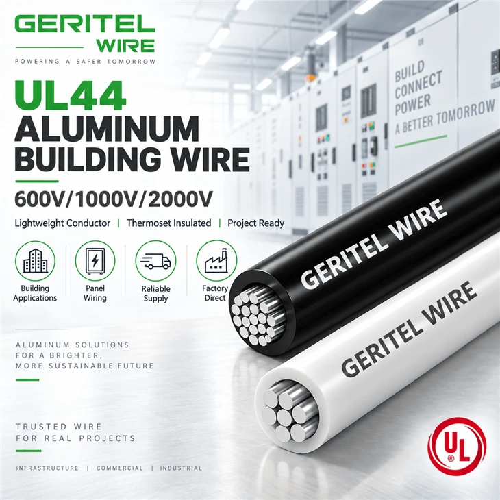 UL44 Aluminum RHH Wire 600V 1000V 2000V 90°C Thermoset Insulated Power Cable