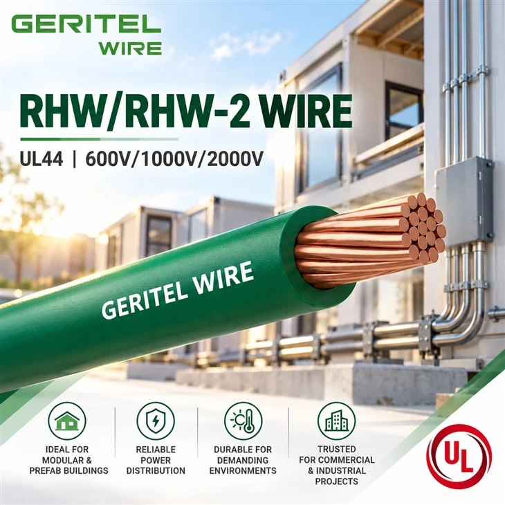 UL44 RHW-2 Copper Cable Manufacturer For EPC Supply