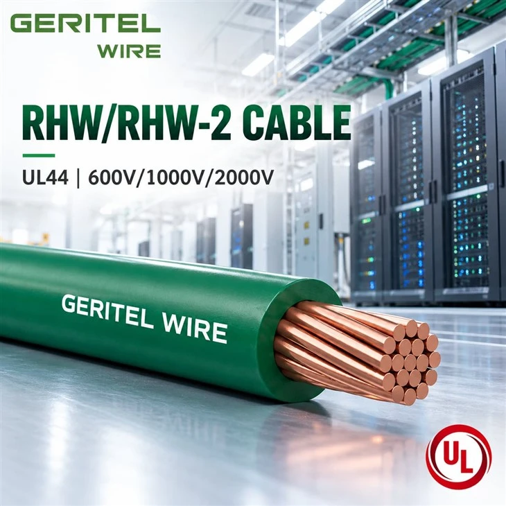 XLPE RHW-2 Copper Power Wire For Fixed Electrical Systems